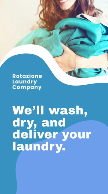 Free Laundry Delivery Whatsapp Post Template to Edit Online