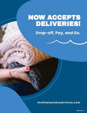 Laundry Delivery Flyer Template
