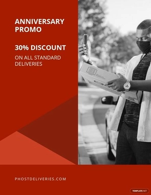Delivery Discount Flyer Template