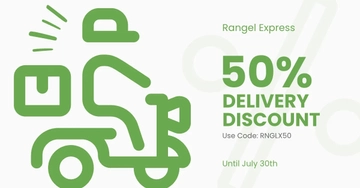 Free Delivery Discount Facebook Post Template to Edit Online