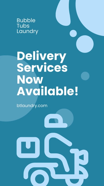 Free Laundry Delivery Instagram Story Template to Edit Online