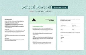 General Power of Attorney Form Template