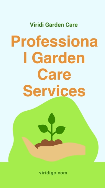 Free Gardening Service Instagram Story Template to Edit Online