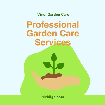 Free Gardening Service Instagram Post Template to Edit Online