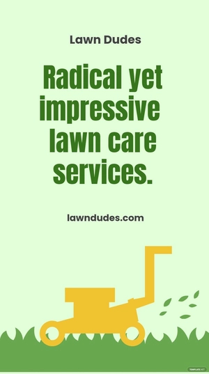 Free Home Lawn Care Instagram Story Template to Edit Online