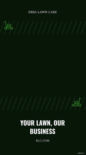 Free Lawn Care Business Snapchat Geofilter Template to Edit Online