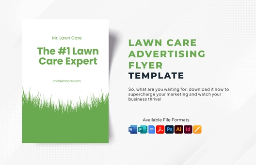 Lawn Care Advertising Flyer Template