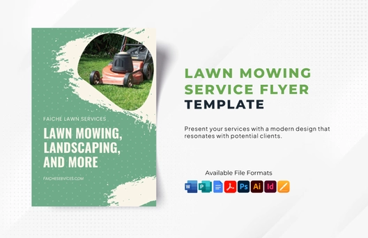 Lawn Mowing Service Flyer Template