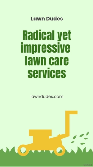 Free Home Lawn Care Whatsapp Post Template to Edit Online