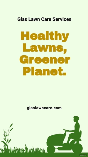 Free Simple Lawn Care Instagram Story Template to Edit Online