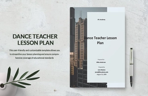 Dance Teacher Lesson Plan Template