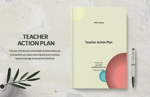 Teacher Action Plan Template