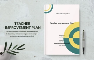 Teacher Improvement Plan Template