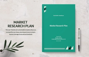 Market Research Plan Template
