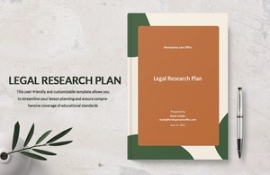 Legal Research Plan Template Legal Research Plan Template