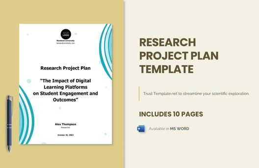 Research Project Plan Template Research Project Plan Template