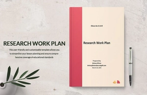 Research Work Plan Template