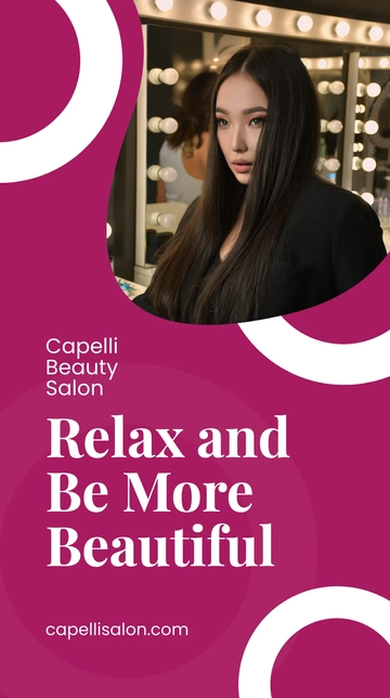 Free Beauty Salon Ad Whatsapp Post Template to Edit Online