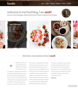 Foodie HTML5/CSS3 Website Template