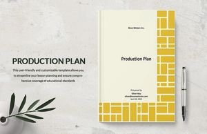 Production Plan Template