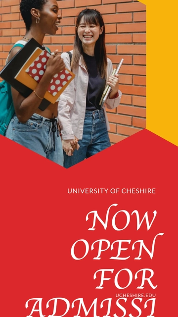 Free University Admission Whatsapp Post Template to Edit Online