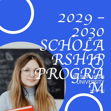 Free University Scholarship Program Linkedin Post Template to Edit Online