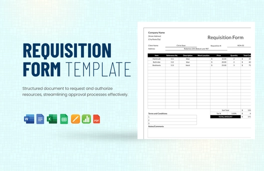 Requisition Form Template