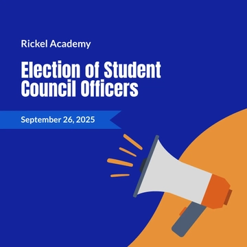 Free Student Council Election Campaign Linkedin Post Template to Edit Online