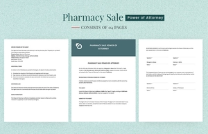 Pharmacy Sale Power of Attorney Template