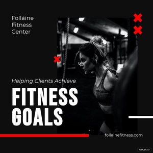 Free Fitness Animated Social Media Post Template to Edit Online
