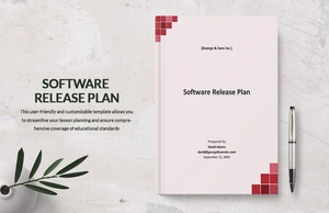 Software Release Plan Template
