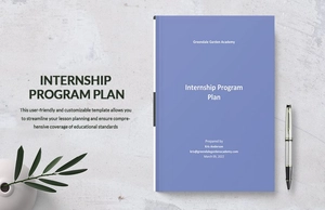 Internship Program Plan Template