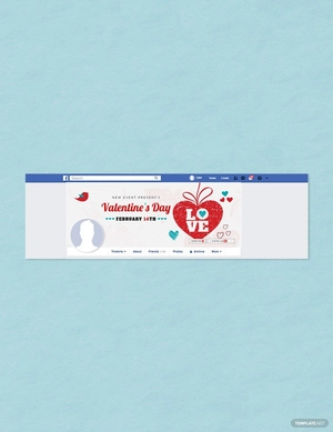 Valentine's Day Facebook Cover Template
