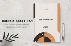 Program Budget Plan Template