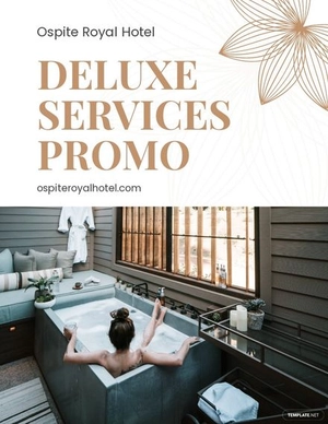 Hotel Service Promotion Flyer Template