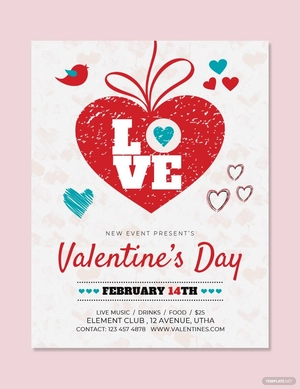 Valentine's Day Love Flyer Template