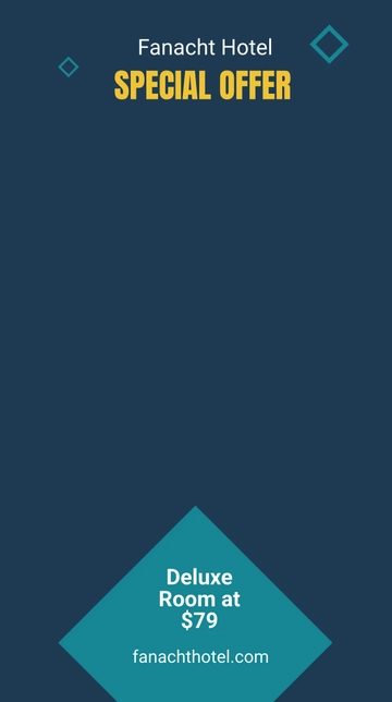 Free Hotel Offers Snapchat Geofilter Template to Edit Online