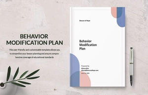 Sample Behavior Modification Plan Template