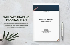 Training Program Plan Template