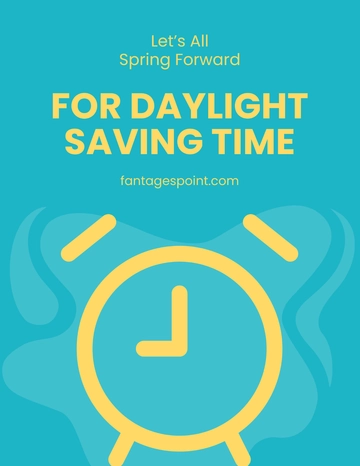 Spring Forward Daylight Saving Flyer Template