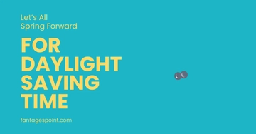 Free Spring Forward Daylight Saving Facebook Post Template to Edit Online