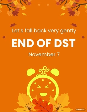 Funny Daylight Saving Flyer Template