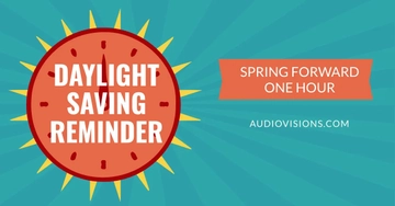 Free Daylight Saving Reminder Facebook Post Template to Edit Online