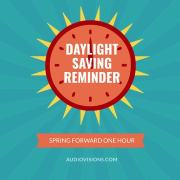 Free Daylight Saving Reminder Linkedin Post Template to Edit Online