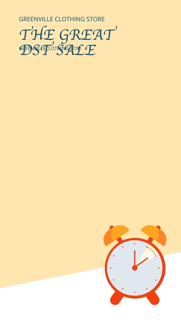 Free Daylight Saving Sale Snapchat Geofilter Template to Edit Online