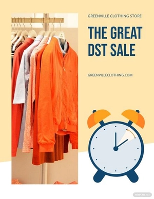 Daylight Saving Sale Flyer Template