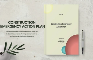 Construction Emergency Action Plan Template
