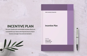 Simple Incentive Plan Template