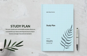 Blank Study Plan Template