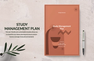 Study Management Plan Template